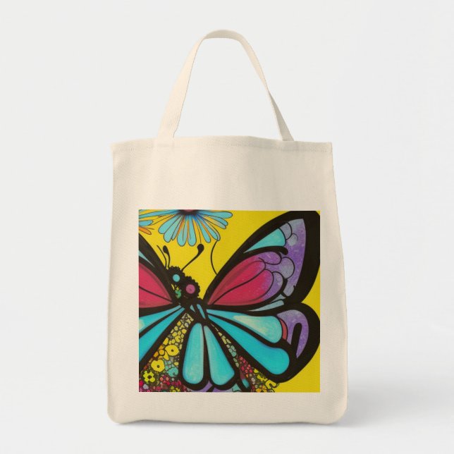 Bolso De Tela Hermosa mariposa (Frente)