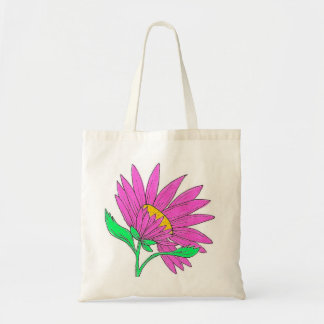 Bolso De Tela Hermosa pintura de flores acrílicas rosadas capric