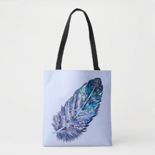 Bolso De Tela Hermosa pluma - Elige tu color