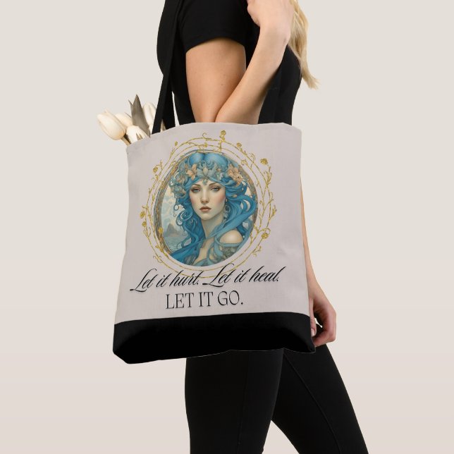 Bolso De Tela Hermosa reina de citas Inspiradoras de IA (Detalle)