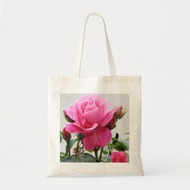Bolso De Tela Hermosa rosa rosa (Frente)