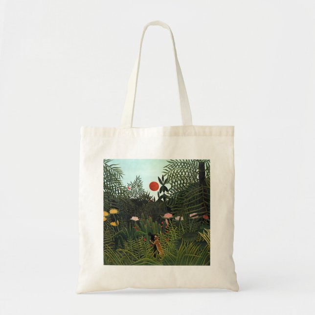 Bolso De Tela Hermosa Selva Virgen de Henri Rousseau (Frente)