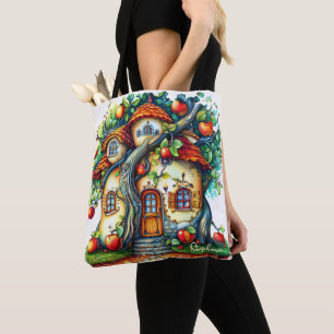 Bolso De Tela Hermosa y elegante casa de frutas de Apple