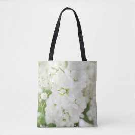 Bolso De Tela Hermosas Flores Blancas De Ava