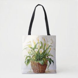 Bolso De Tela Hermosas flores de Calla Lily plantadas