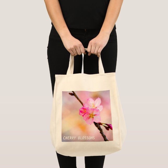 Bolso De Tela Hermosas flores de cerezo de Sakura (Anverso (producto))