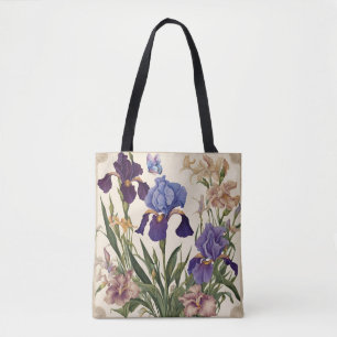 Bolso De Tela Hermosas flores de Iris