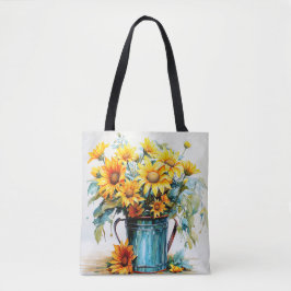 Bolso De Tela Hermosas flores frescas