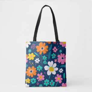 Bolso De Tela Hermosas Flores Houlder