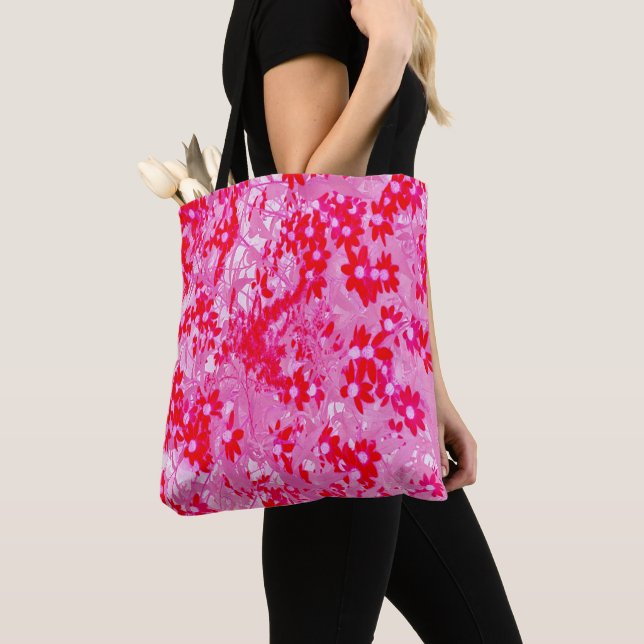Bolso De Tela Hermosas Flores Rojas (Detalle)
