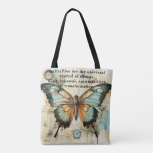 Bolso De Tela Hermosas Palabras sobre Mariposas