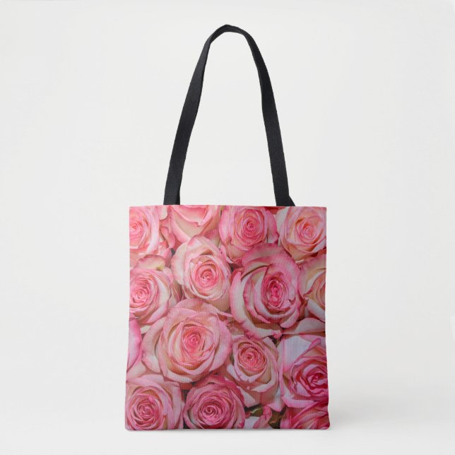 Bolso De Tela Hermosas rosas rosas (Anverso)