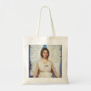 Bolso De Tela Hermoso Angel Vintage