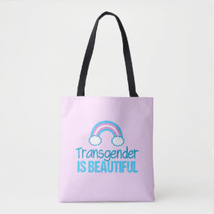 Bolso De Tela Hermoso arcoiris transgénero