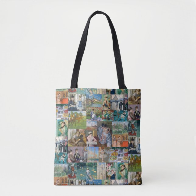 Bolso De Tela Hermoso Arte Impresionista Elegante (Anverso)