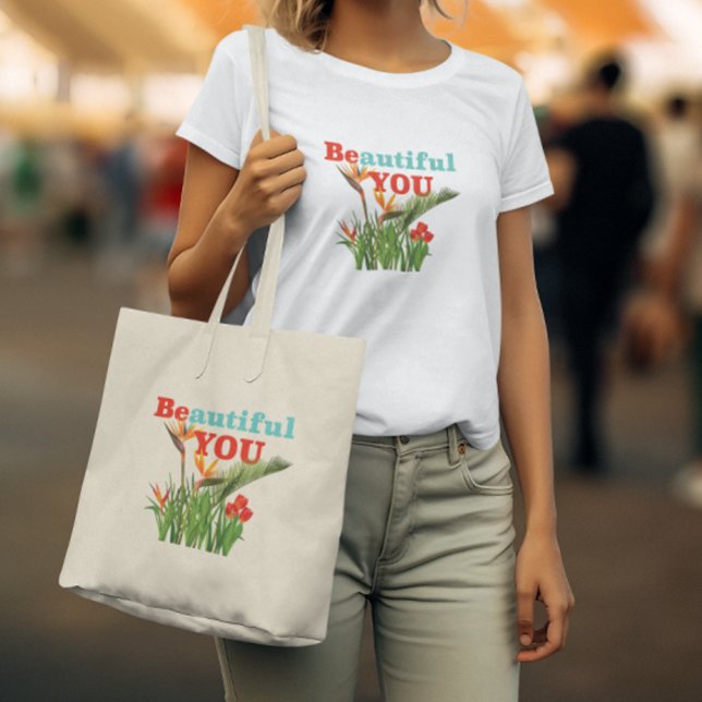 Bolso De Tela Hermoso Be You Monograma Naranja Garden Floral (Subido por el creador)