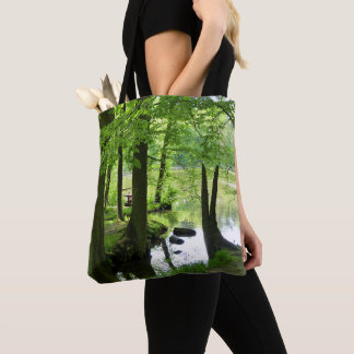 Bolso De Tela Hermoso bosque y foto de arroyo