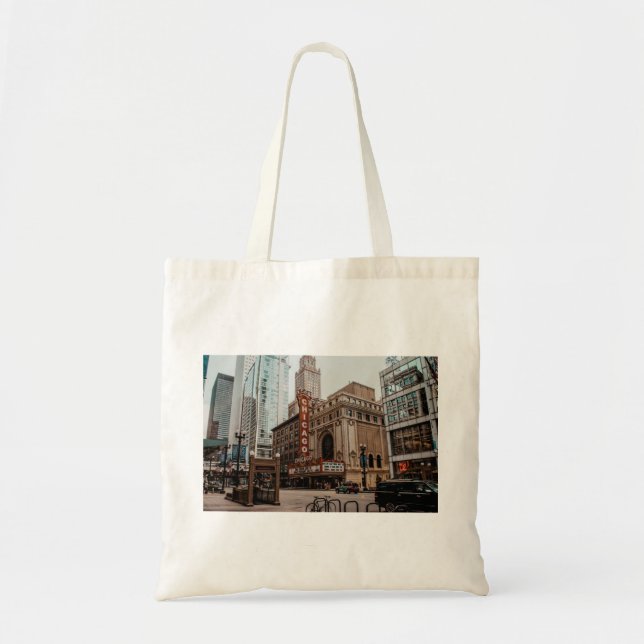 Bolso De Tela Hermoso centro de Chicago Illinois (Frente)