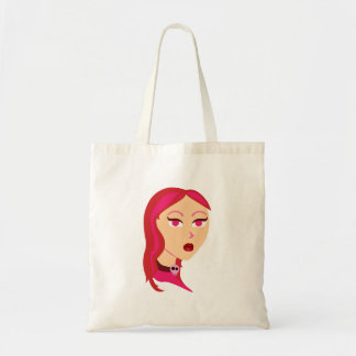 Bolso De Tela Hermoso Chica de cráneo