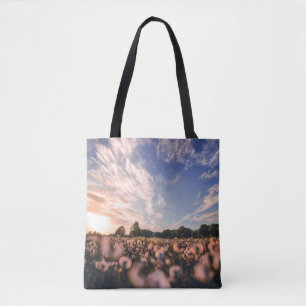 Bolso De Tela hermoso cielo sobre la llanura