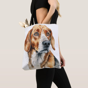 BOLSO DE TELA HERMOSO COLOR DE AGUA PERRO FOXÓNICO ESTADOUNIDENS