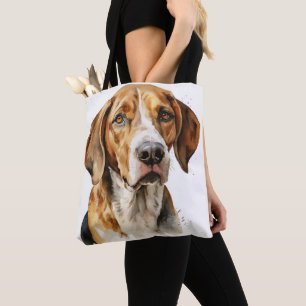 BOLSO DE TELA HERMOSO COLOR DE AGUA PERRO FOXÓNICO ESTADOUNIDENS