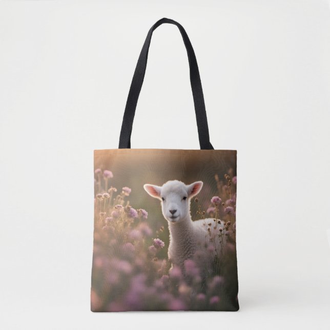 Bolso De Tela Hermoso Cordero (Anverso)