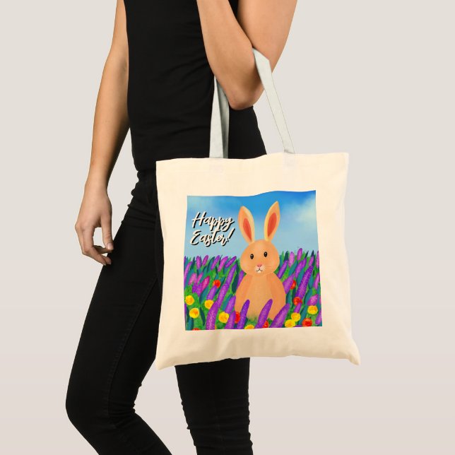 Bolso De Tela Hermoso de Pascua en las flores (Anverso (producto))