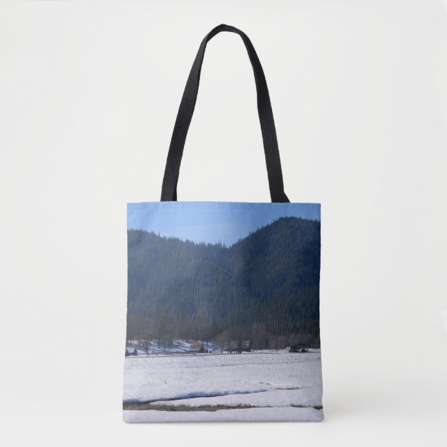 Bolso De Tela Hermoso día invernal. (Anverso)