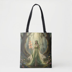 Bolso De Tela Hermoso Fairy August Peridot
