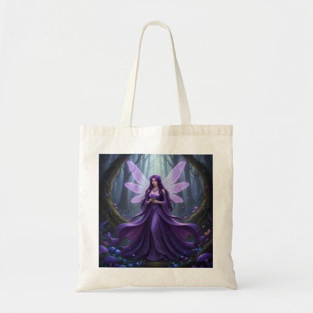 Bolso De Tela Hermoso Febrero Amethyst Fairy (Frente)