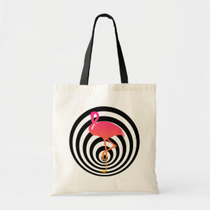 Bolso De Tela Hermoso flamingo en círculos