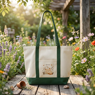 Bolso De Tela Hermoso Gatito Durmiendo Floral Nombre Personaliza