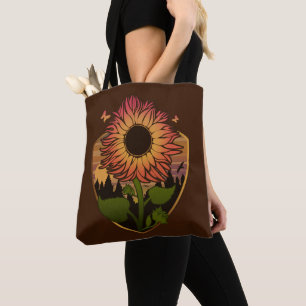 Bolso De Tela Hermoso girasol