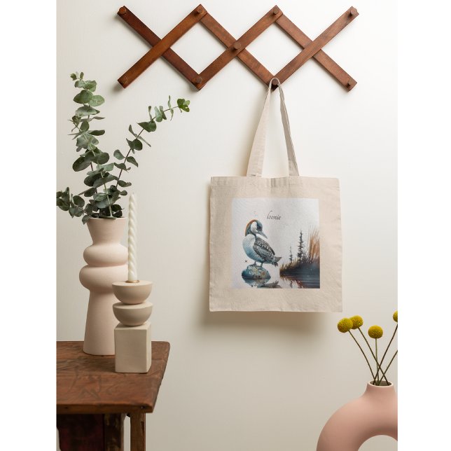 Bolso De Tela hermoso globo sobre el agua en acuarela (Subido por el creador)