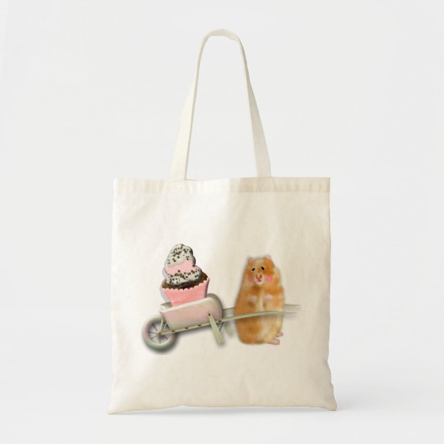 Bolso De Tela Hermoso hámster con regalo de ilustracion de muffi (Frente)
