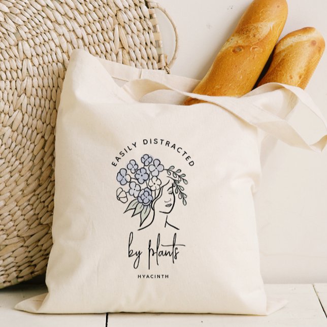 Bolso De Tela Hermoso jardinero floral distrado personalizado (Subido por el creador)