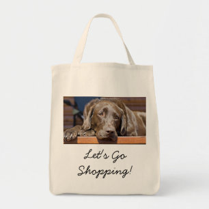 Bolso De Tela Hermoso Labrador Retriever de chocolate