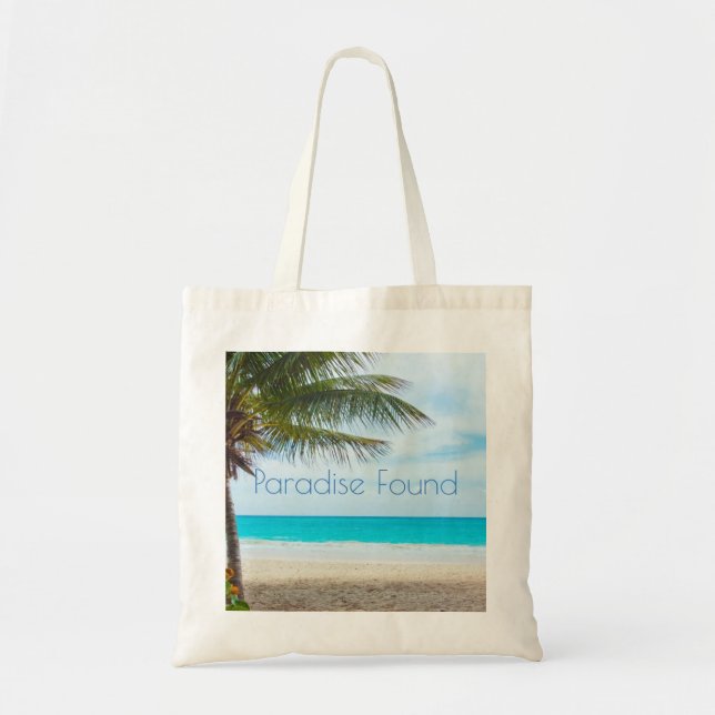 Bolso De Tela Hermoso paraíso encontrado (Frente)
