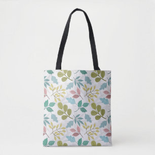 Bolso De Tela Hermoso Patrón Botánico sin Marea