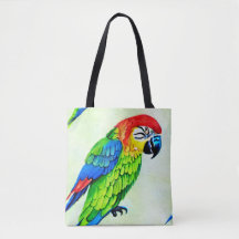 Hermoso patrón de loro colorido