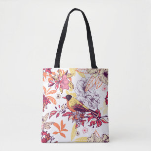 Bolso De Tela Hermoso patrón floral