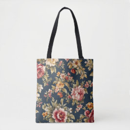 Bolso De Tela Hermoso patrón floral italiano