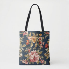 Bolso De Tela Hermoso patrón floral italiano