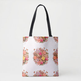 Bolso De Tela Hermoso patrón floral Tote Bag