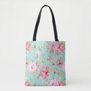 Bolso De Tela Hermoso patrón floral Tote Bag