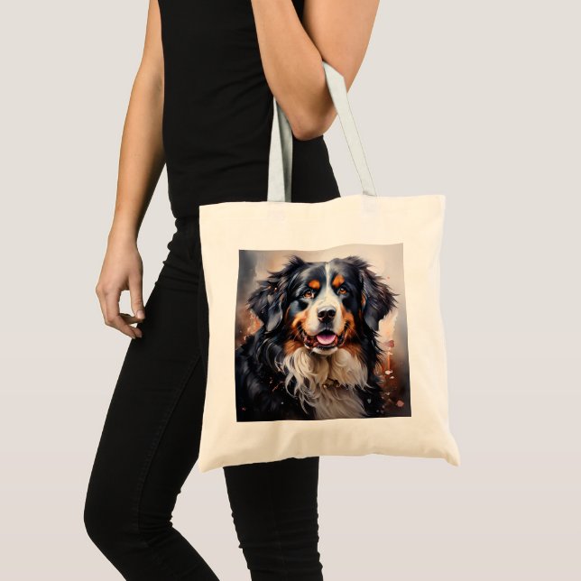 Bolso De Tela Hermoso perro de montaña suizo de Berna (Anverso (producto))