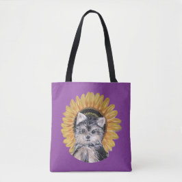 Bolso De Tela Hermoso Perro Yorkie