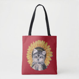 Bolso De Tela Hermoso Perro Yorkie