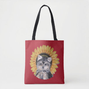 Bolso De Tela Hermoso Perro Yorkie